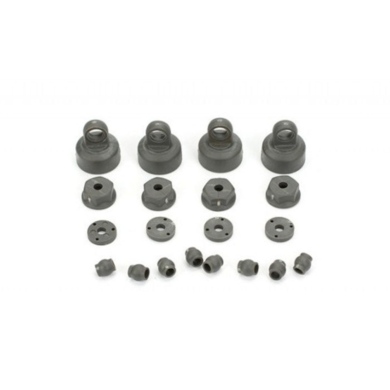ECX Shock Cap, Piston, Pivot Ball Set