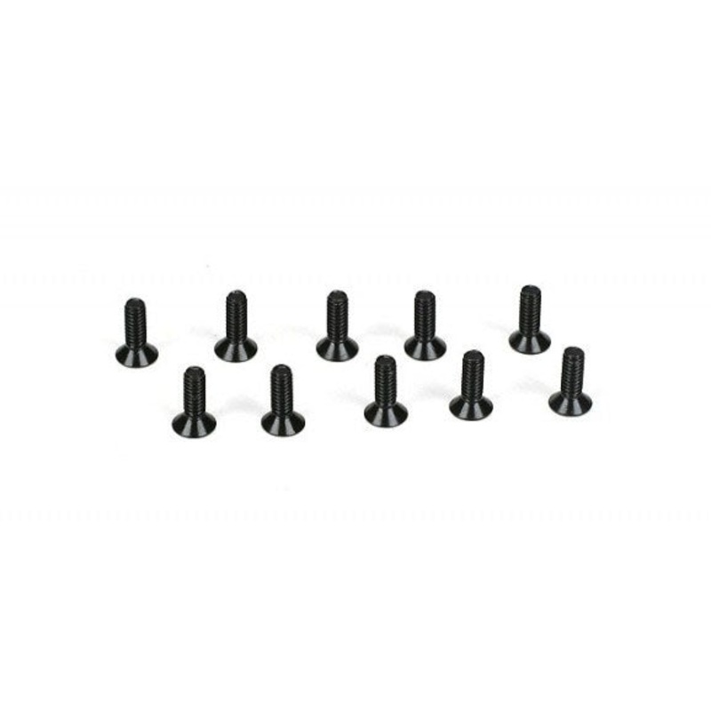 Team Losi Flathead Screw, M2 x 6mm (10)