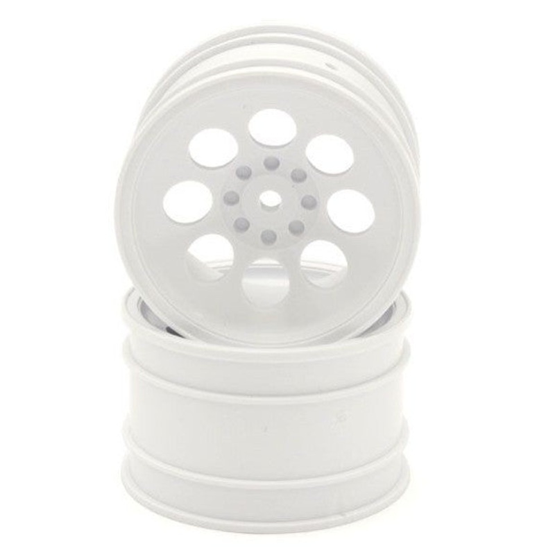 Kyosho Optima 8 Hole Wheel White (1pr)