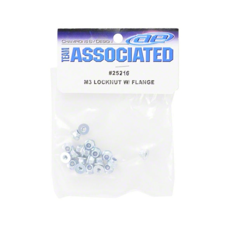Team Associated 3mm Flanged Locknut
