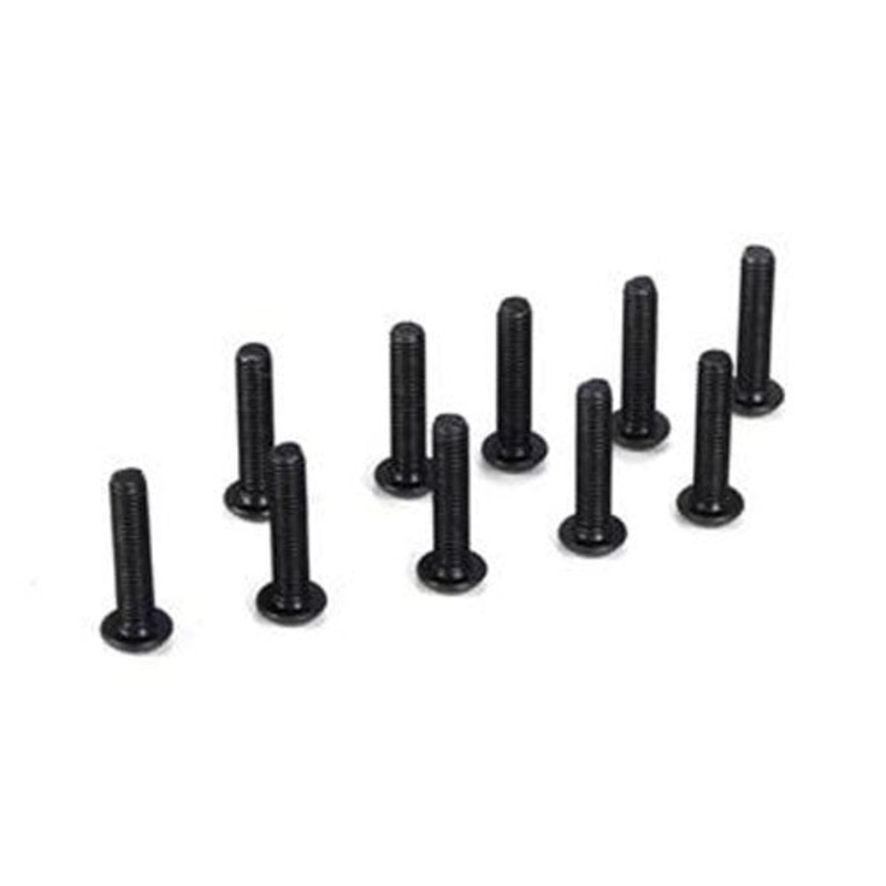 Team Losi Button Head Screws, M3 x 14mm