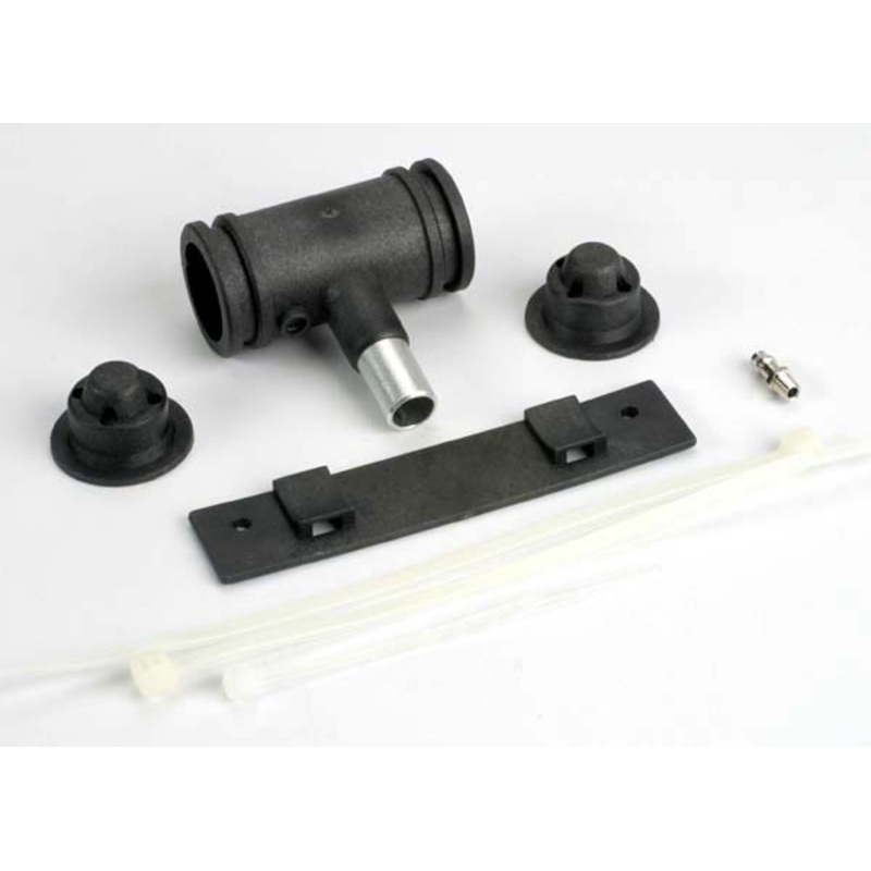 Traxxas 3552 - Exhaust pipe & baffle con