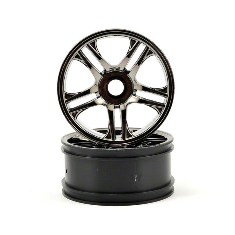 Traxxas 6478 - WHEELS SS FRONT (BLK CHRO