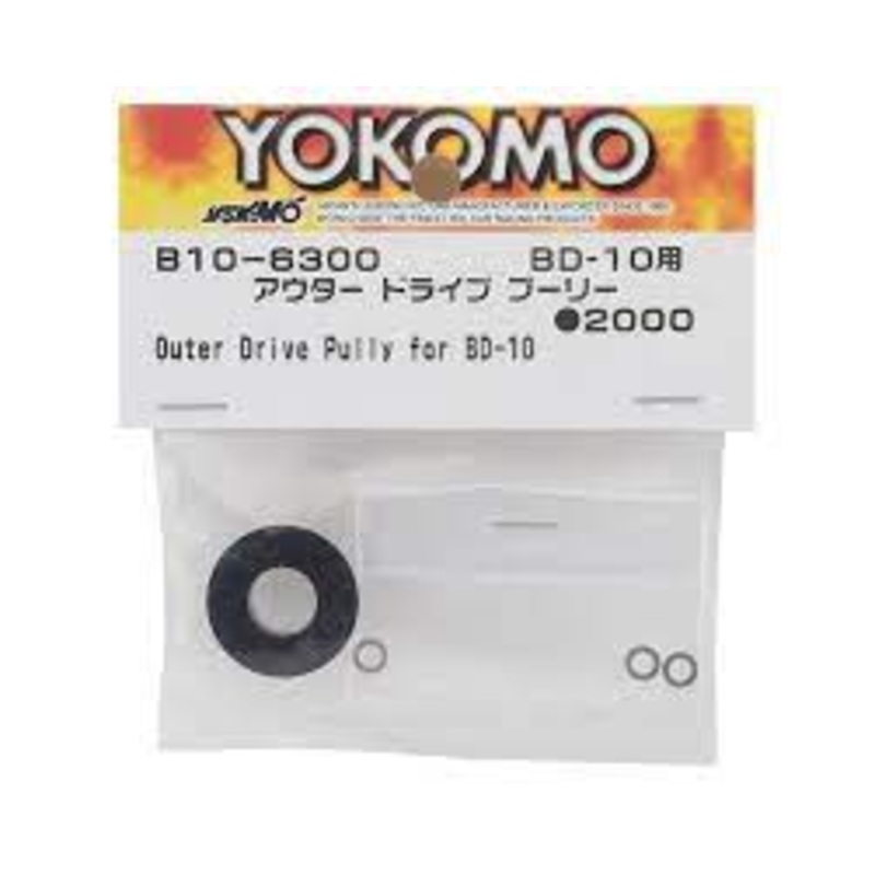 Yokomo B10-630O Aluminum outer drive pulley for BD10