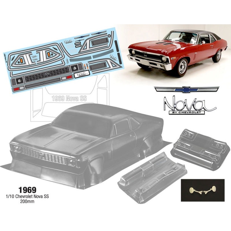 Team C 1/10 1969 Chevolet Nova SS 200MM Wide