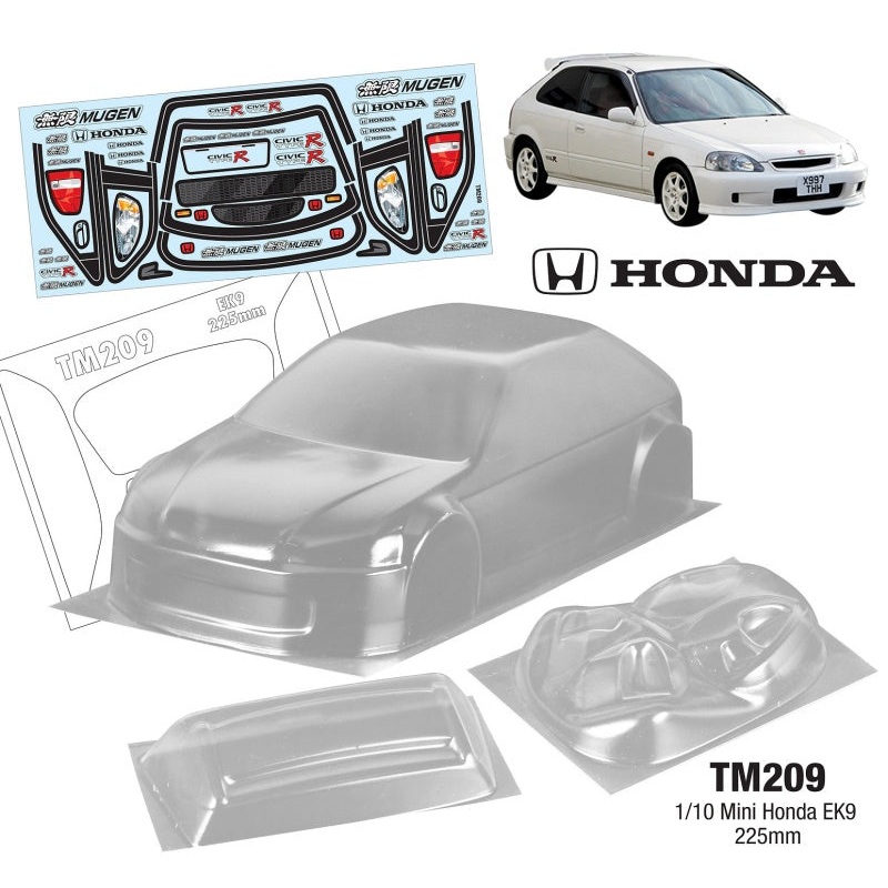 Team C 1/10 Mini Honda EK9 WB 225mm