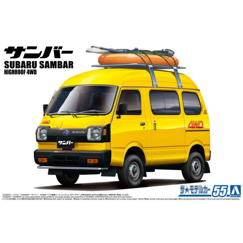 Aoshima 1:24 1980 Subaru Sambar Highroof 4WD