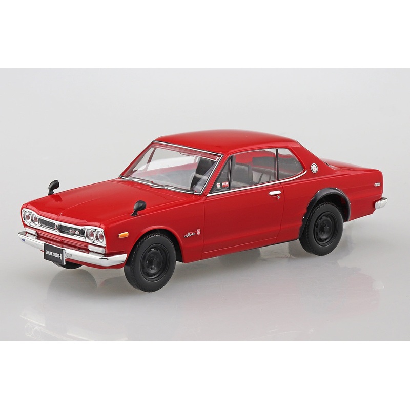 Aoshima 1:32 Nissan Skyline 2000GT-R (Red) Snapkit