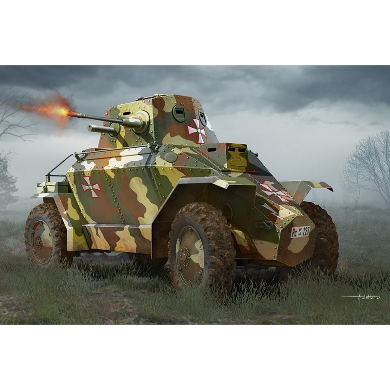 HobbyBoss 1:35 Hungarian 39M CSABA Armoured Car + Extras