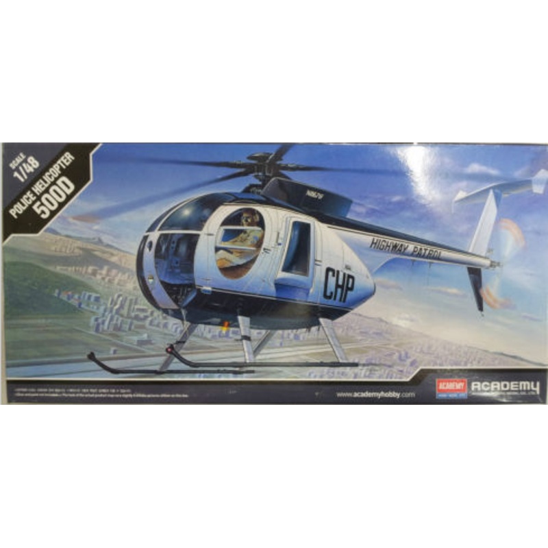 Academy 1:48 Hughes 500D Police Helicopter