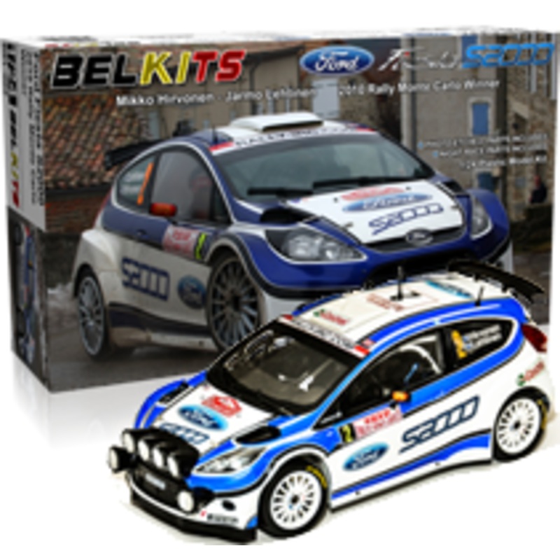 Belkits 1:24 Ford Fiesta S2000 2010 Rally Monte Carlo Winner