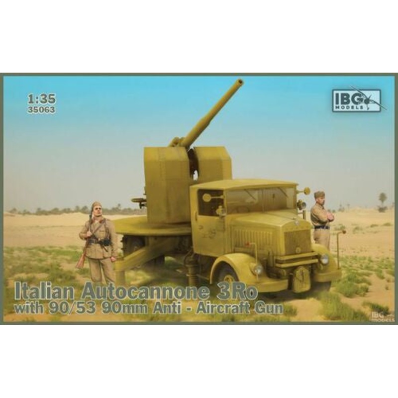 IBG 1:35 Italian Autocannone 3Ro w/ 90/53 90mm Anti-Aircraft Gun