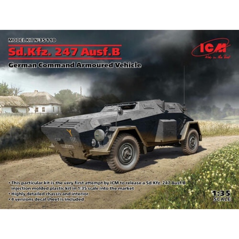ICM 1:35 Sd.Kfz. 247 Ausf. B German Command Armoured Vehicle
