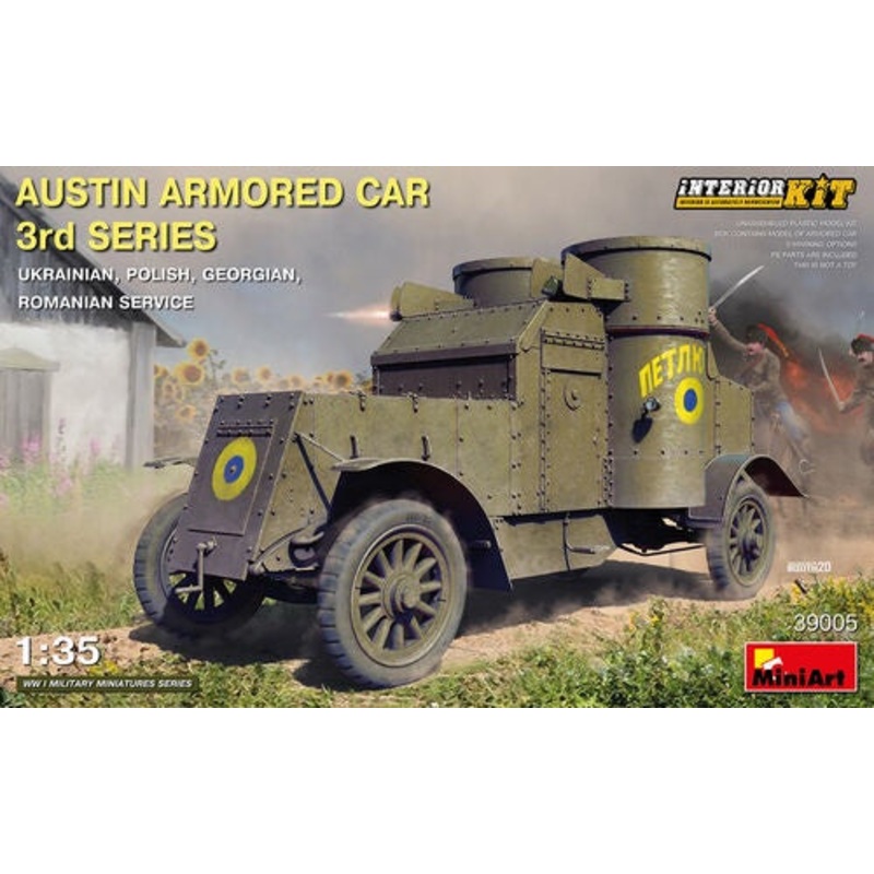 Miniart 1:35 Austin Armoured Car: UKR;POL;GRG; ROM (LW)