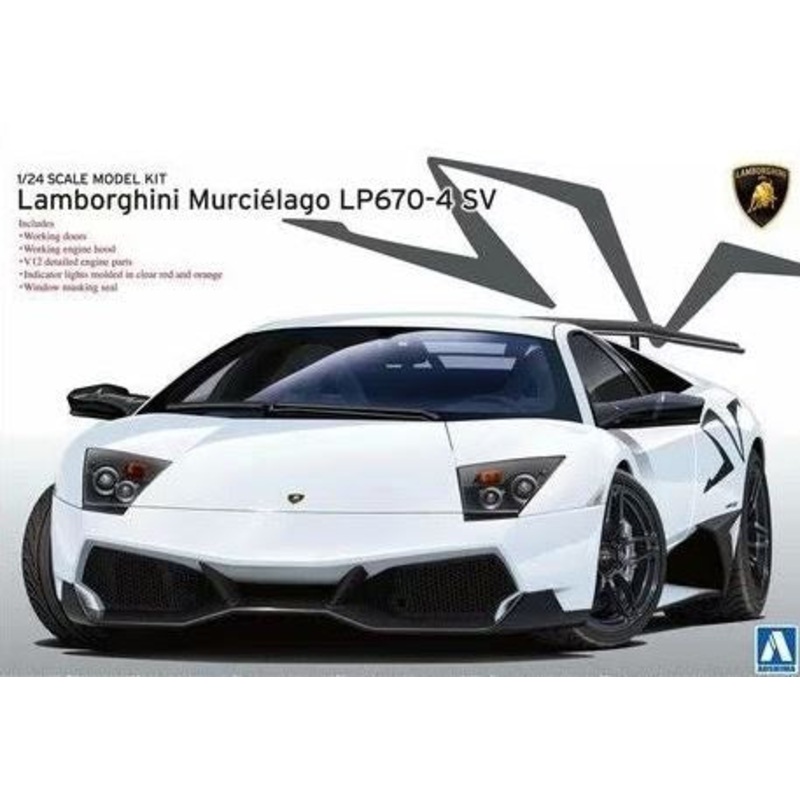 Aoshima 1:24 Lamborghini Murcielago LP670-4 SV (LW)