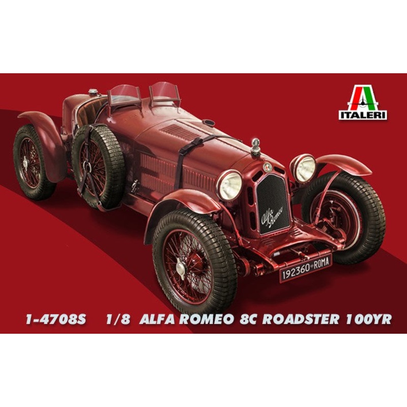 ITALERI 1/12 ALFA ROMEO 8C ROADSTER 100YR