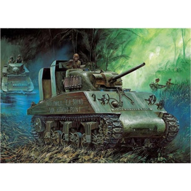 Academy 1:35 M4A2 (75) "Pacific Theater" USMC