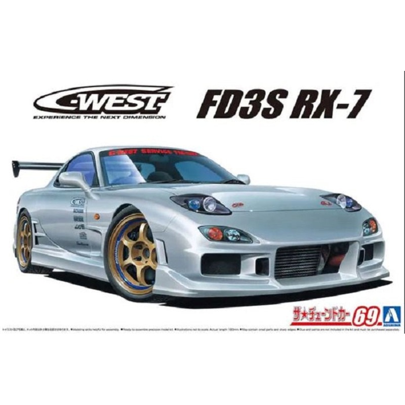 Aoshima 1:24 C-West Mazda RX-7 FD3S