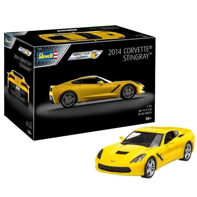 Revell 1:25 2014 Corvette Stingray Easy Click Kit Set
