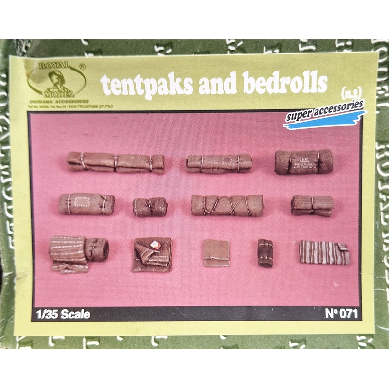 Royal 1:35 Tentpacks & Bedrolls Resin Set