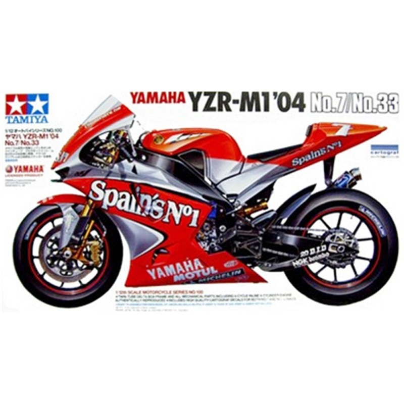 Tamiya 1:12 2004 Yamaha YZR-M1 No. 7/No. 33