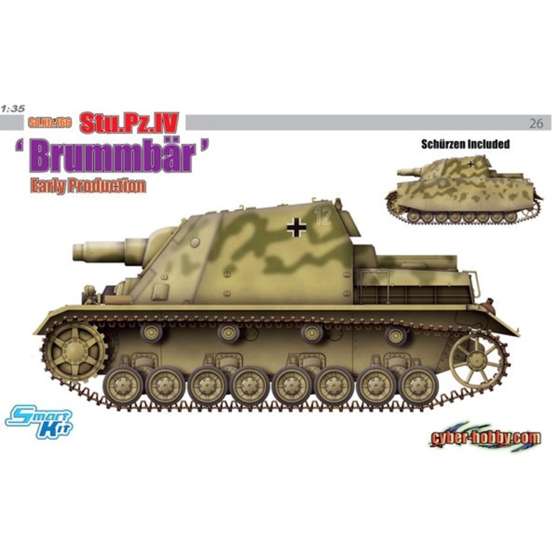 Dragon 1:35 Sd.Kfz.166 Stu.Pz.IV Brummbar Early Prod.