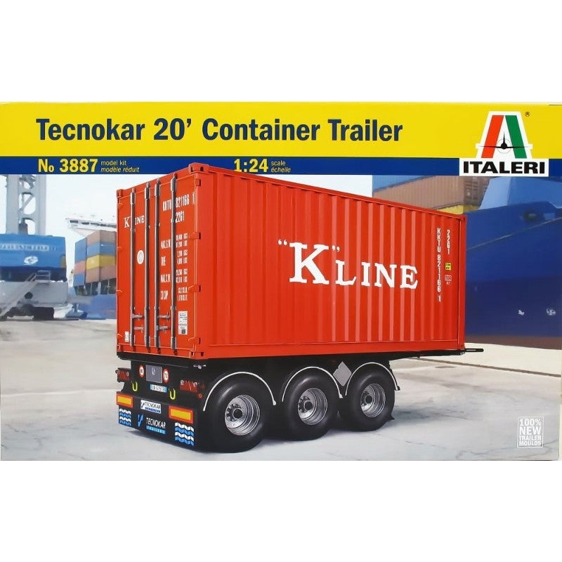 Italeri 1:24 Tecnocar 20 ft Container Trailer