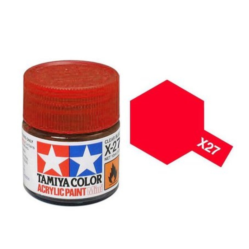 Tamiya X27 Acrylic 10ml Clear Red