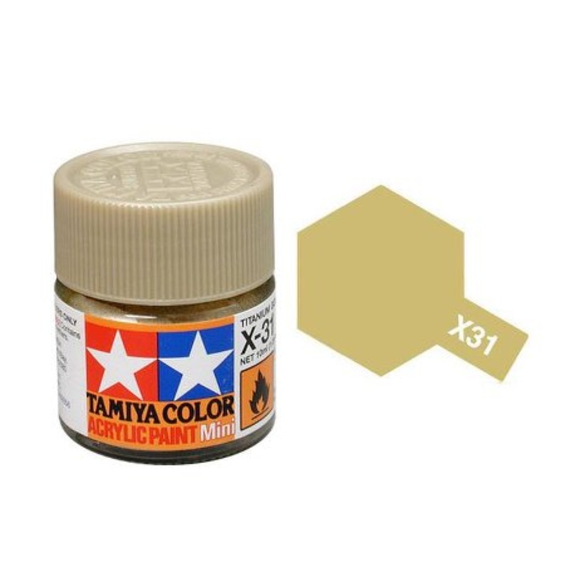 Tamiya X31 Acrylic 10ml Titanium Gold