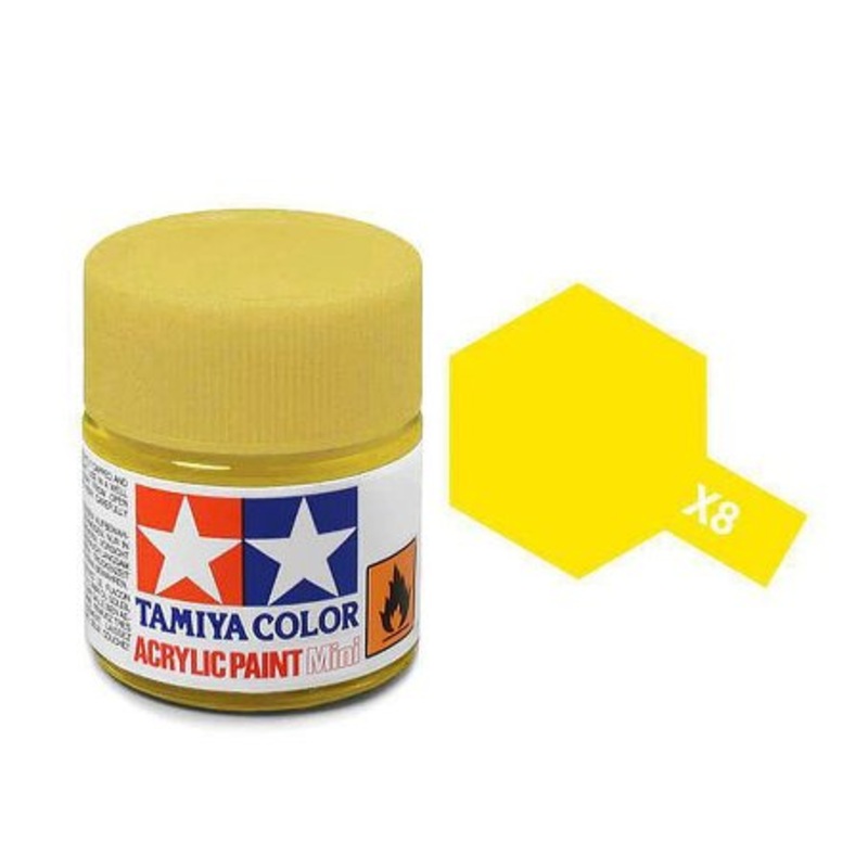 Tamiya X8 Acrylic 10ml Lemon Yellow