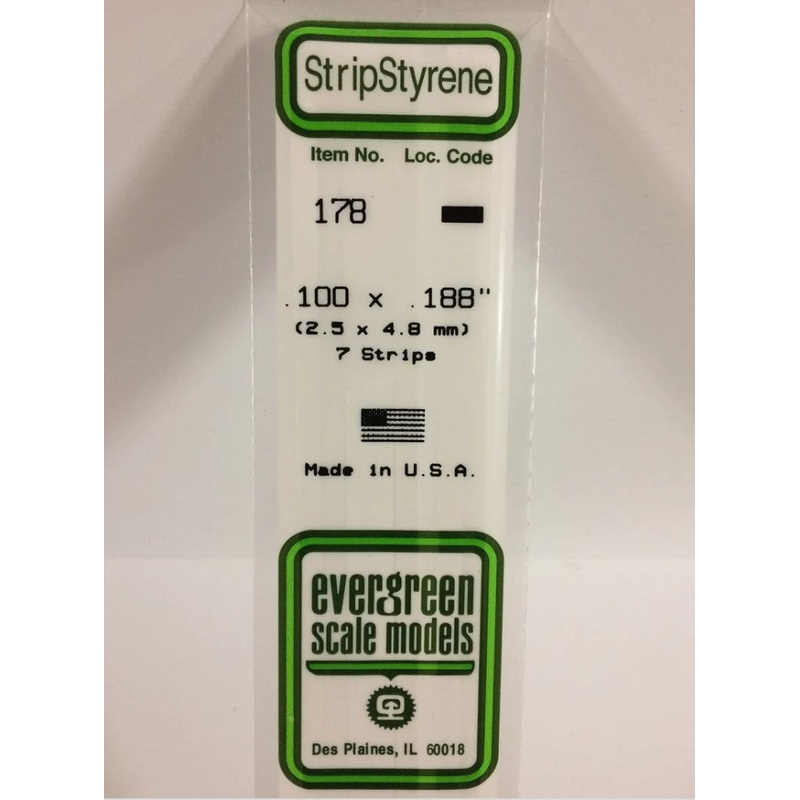 Stripstyrene White 2.5X4.8Mm 7