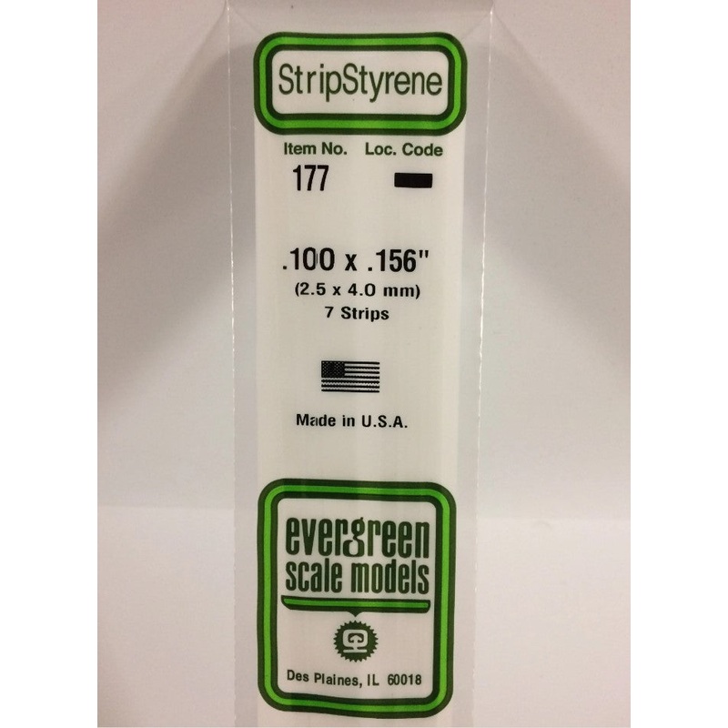 Stripstyrene White 2.5X4Mm 7