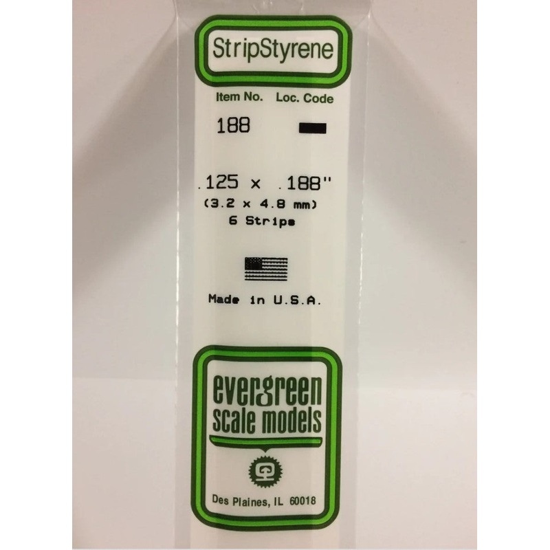 Stripstyrene White 3.2X4.8Mm 6
