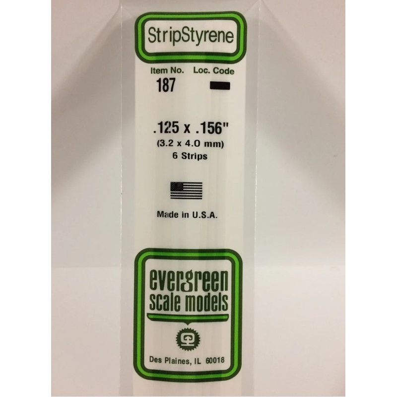 Stripstyrene White 3.2X4Mm 6