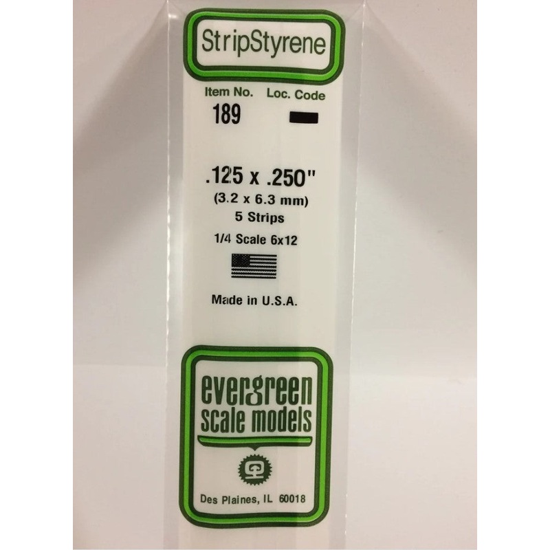 Stripstyrene White 3.2X6.3Mm 5