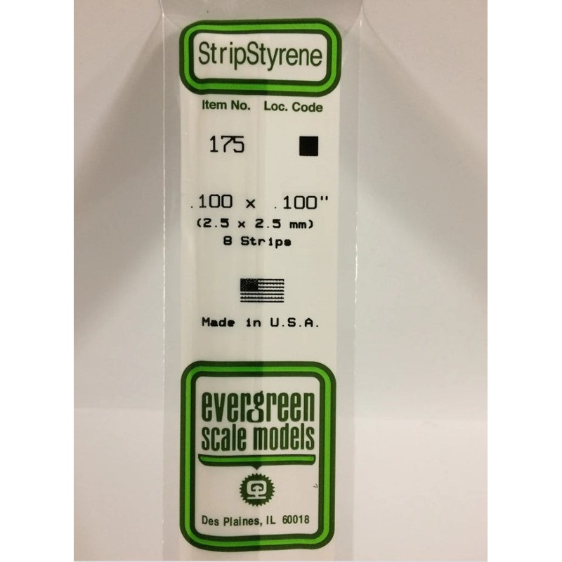 Stripstyrene White2.5X2.5Mm 8