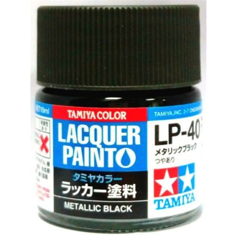 Tamiya Lacquer LP-40 Metallic Black