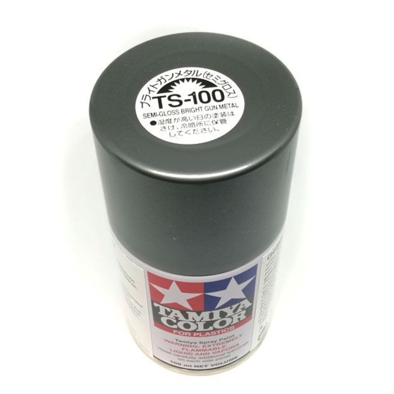 Tamiya TS-100 Semi Gloss Bright Gun Metal