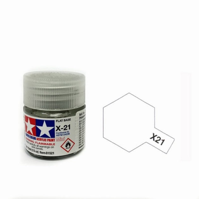 Tamiya X21 Acrylic 10ml Flat Base