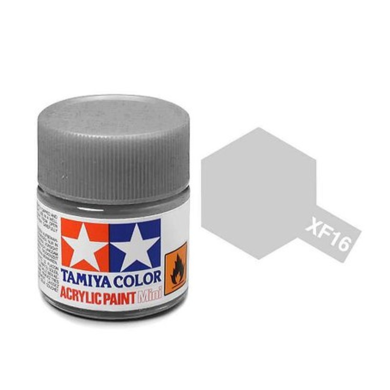 Tamiya XF16 Acrylic 10ml Flat Aluminium