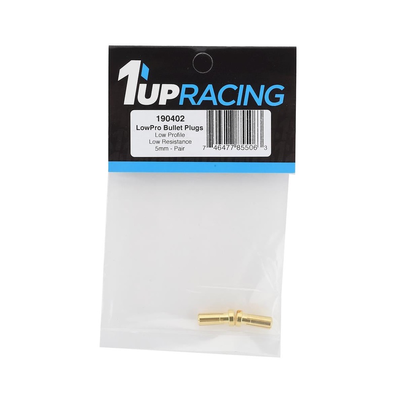 1UP Racing 5mm LowPro Bullet Plugs (2)