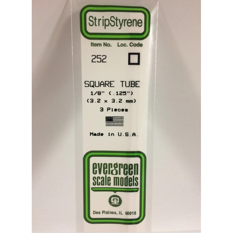 Square Tube 35cm Long 3.20mm pkt3