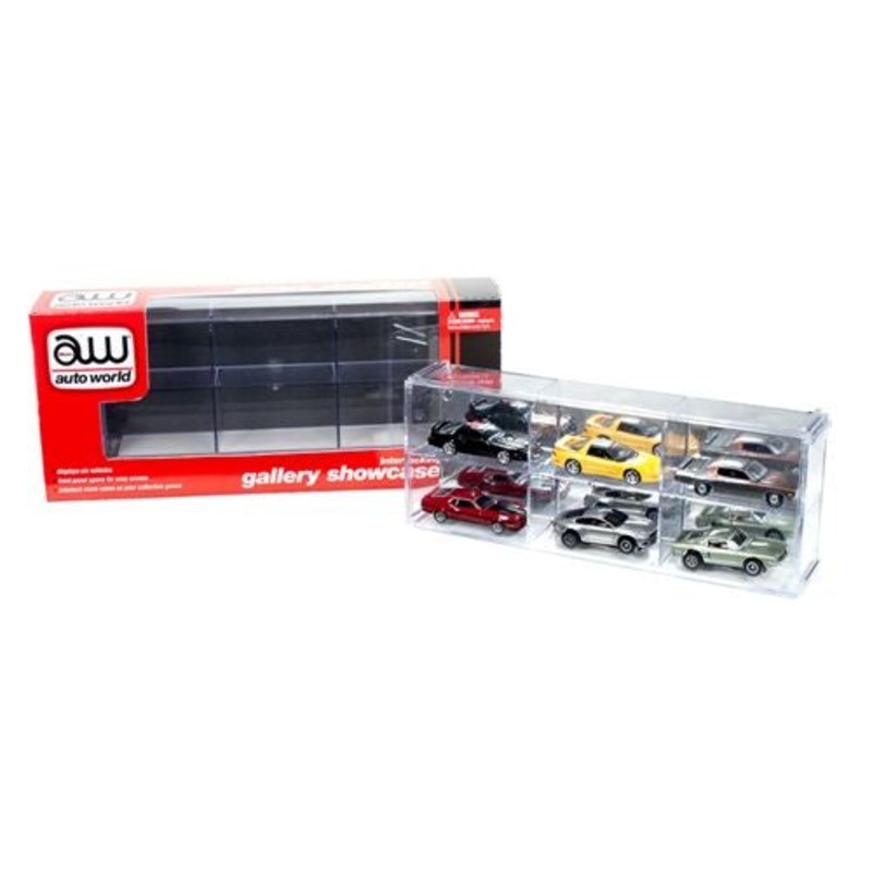 AMT 1/64 6 Car Interlocking Display Case