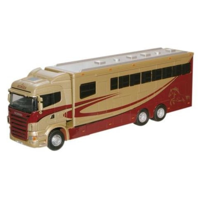 Oxford 1:76 Scania Highline Horsebox