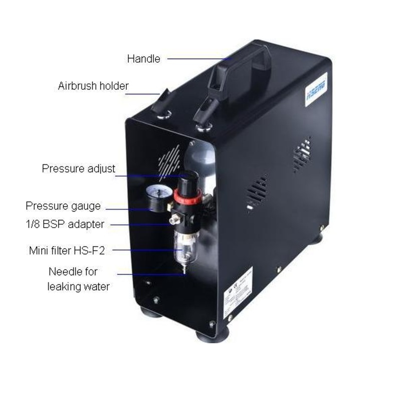 AC-150 Enclosed Case With Double Action Airbrush