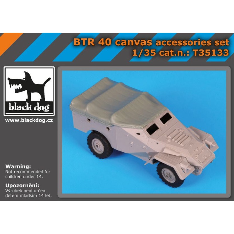 Black Dog 1:35 BTR 40 Canvas Accessories Kit