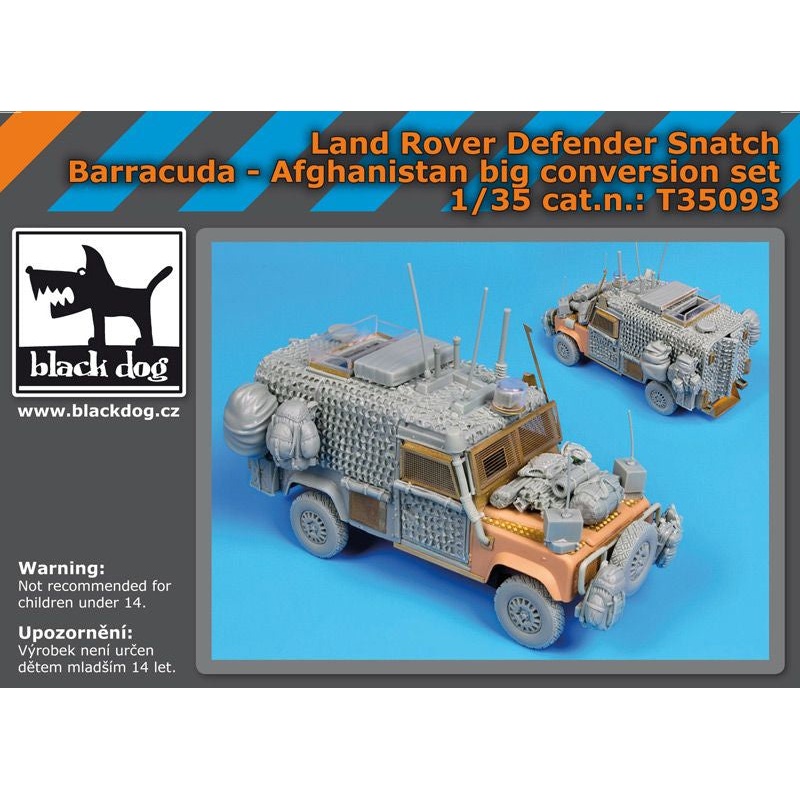 Black Dog 1:35 Land Rover Defender Afghanistan Conversion Resin Set