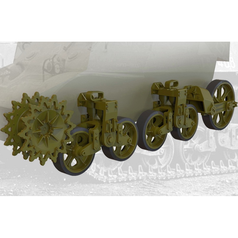 Fury 1:35 US M3A1 Late/M3A3 Suspension Set Resin Upgrade