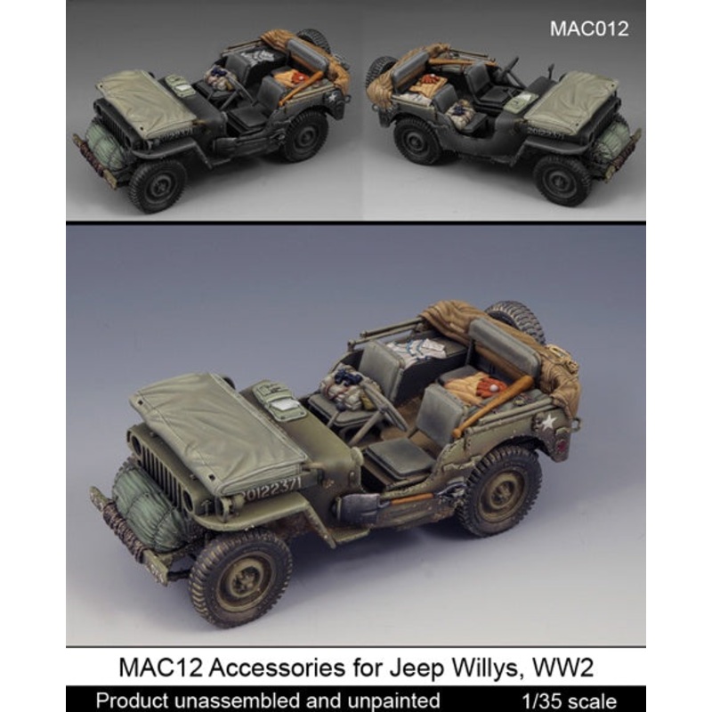 Mantis 1:35 Accessories for Jeep Willys WW2 Resin Kit for Tamiya