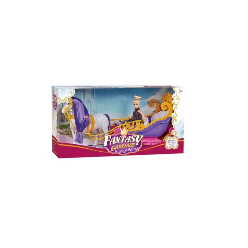Horse Carriage - FANTASY CARRIAGE WITH DOLL N CARRIAGE